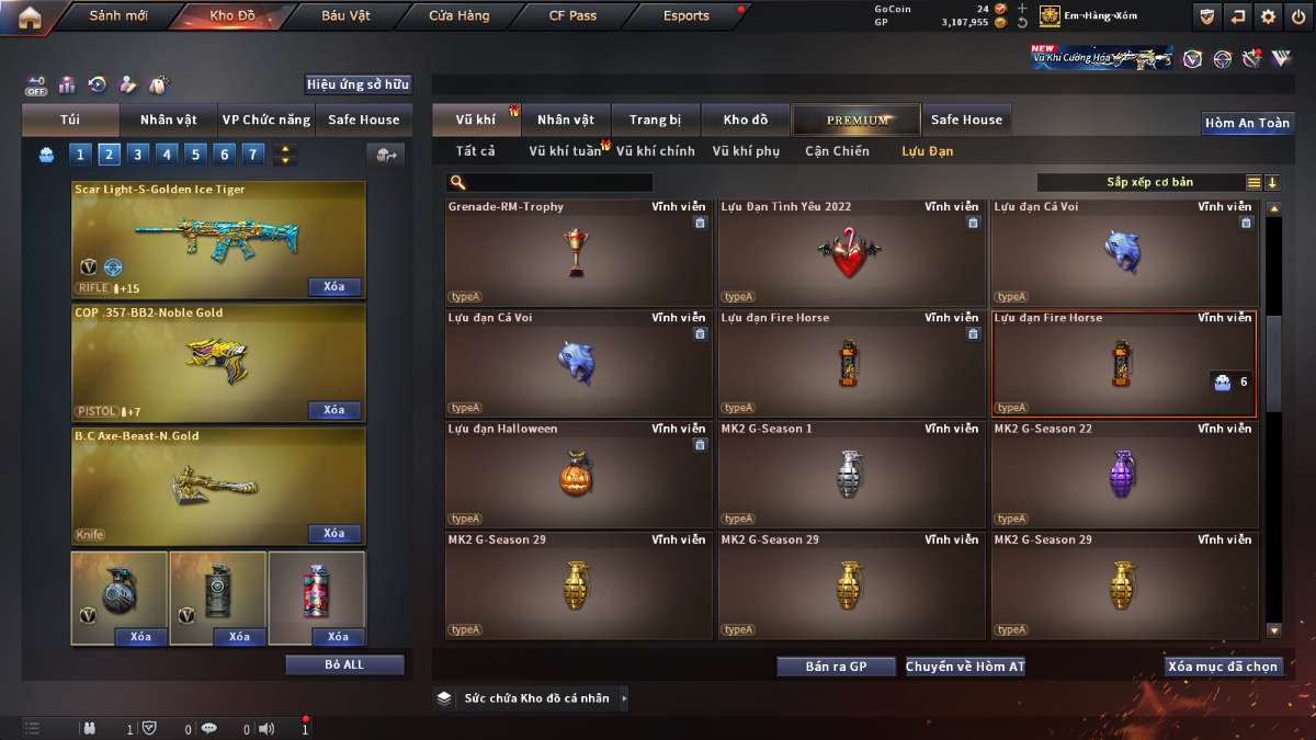 shop acc cf uy tin gia re